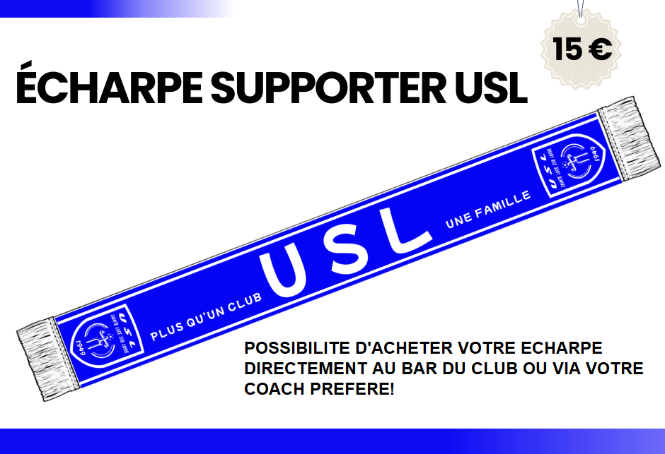 VOTRE ECHARPE AUX COULEURS DE L’USL