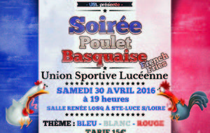 Soirée Poulet Basquaise / Frites