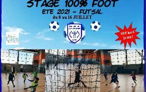 Stage 100% foot - Eté 2021 - FUTSAL