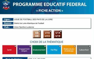 Programme Educatif Fédéral (PEF)