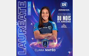 Clara MATEO élue joueuse de février