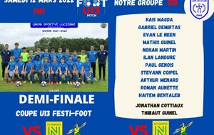 U13A Demi-Finale du Festival Foot U13M - 12.03.2022