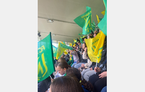 Dimanche 24.03.24 , la section féminine du club a assisté à la victoire 𝟯-𝟮 du FC Nantes Féminines face à l'OM au stade Marcel Saupin🔰 
