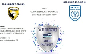 Tour 4 : Coupe du District / St Philbert GD Lieu 3 - USL 3