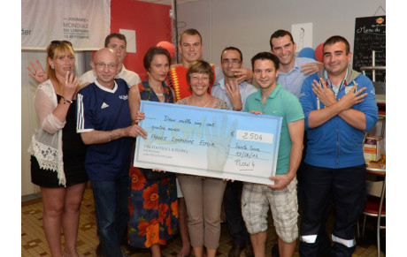 PLOW4: Remise de chèque à France Lymphome Espoir