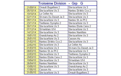 CHAMPIONNAT 3ème DIVISION