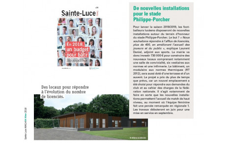 De nouvelles installations à Porcher 