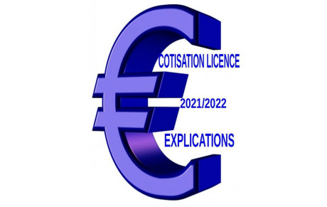 Cotisation licence 2021/2022