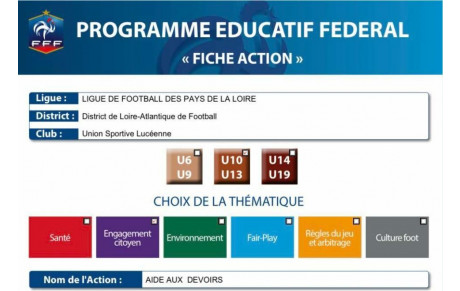 Programme Educatif Fédéral (PEF)