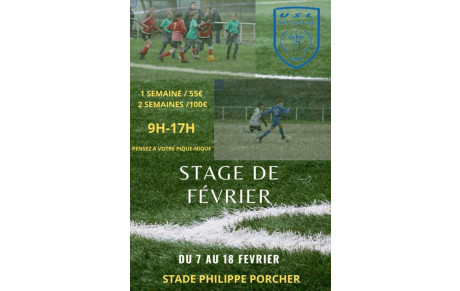 Stage 100% FOOT de Février