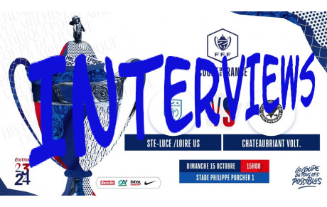INTERVIEWS AVANT-MATCH – COUPE DE FRANCE🏆