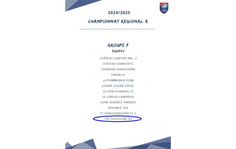 GROUPES SENIORS R3 - D2 - D4 et D1F