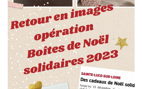 RETOUR SUR LES BOITES DE NOEL 2023