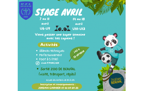 STAGE DE PAQUES